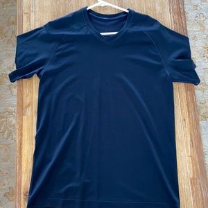 Navy LuLuLemon V-neck T-Shirt